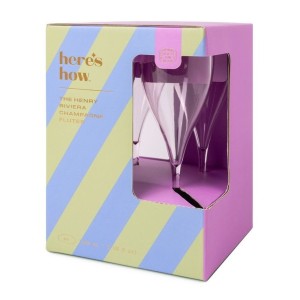 HHC204UK The Henry Champagne Acrylic Glasses - Set of 4 Lilac